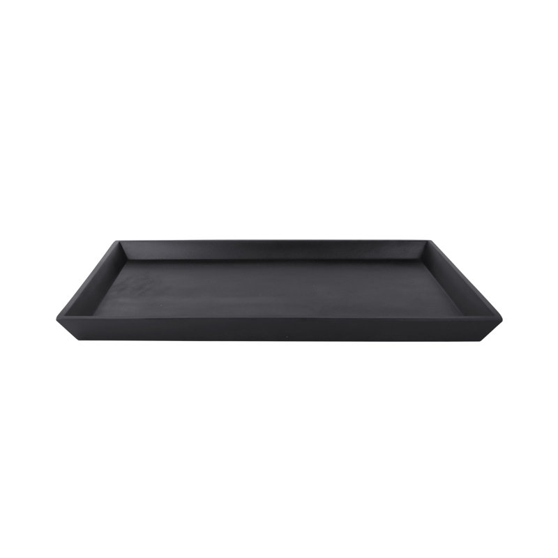 Elite Global Solutions Zen Melamine Platter, Black