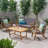 Macklan 50.75'' Wide Reversible Wood Patio Sectional Set with Cushions