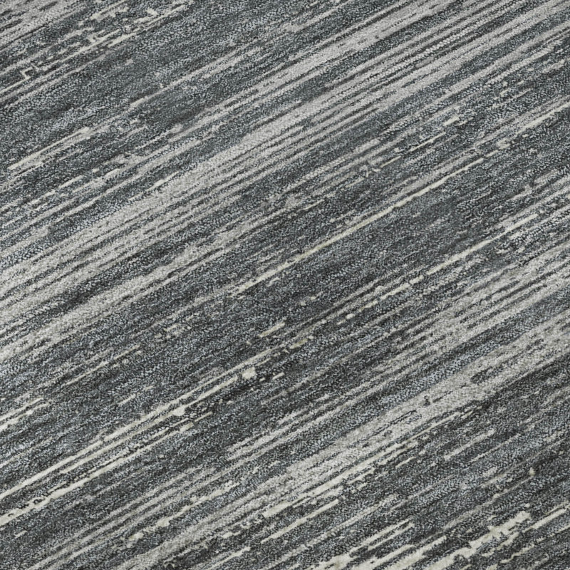 Premium Machine Washable Prisco Gray Rug, Runner 2'3" x 7'6"