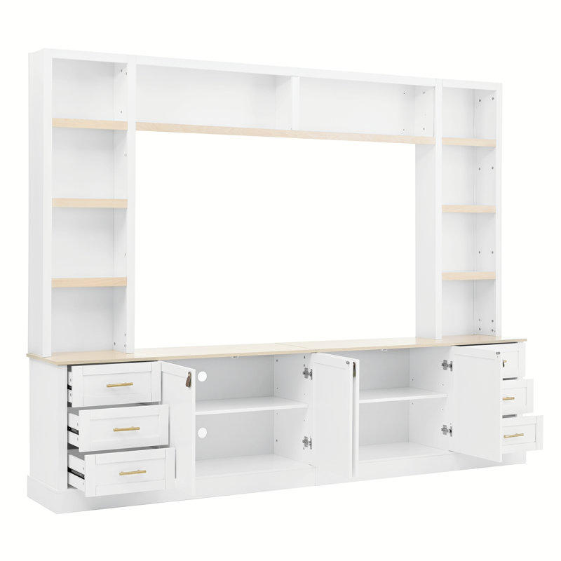 Grands supports de télévision et centres de divertissement, unité murale de ferme en MDF pour la maison