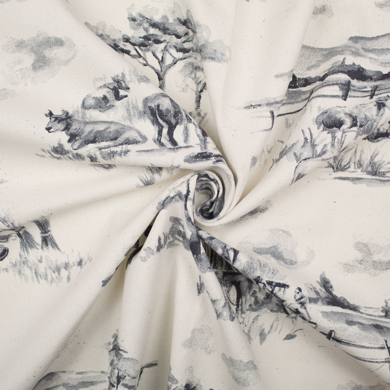 Chamberlain Gray Queen Bed Skirt 15" Drop, California King, 15" L