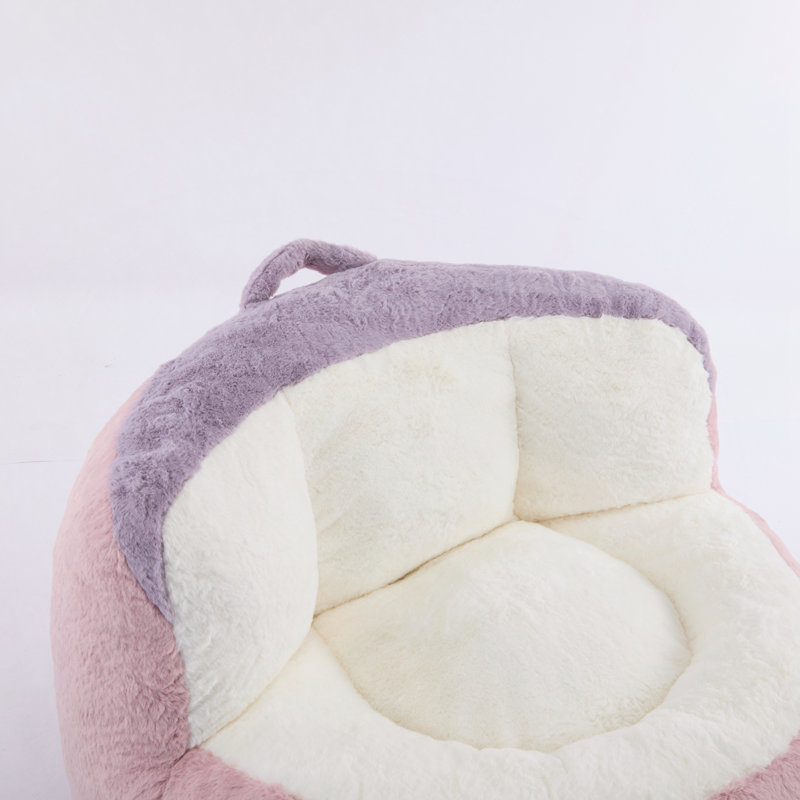 Fauteuils à billes surdimensionnés, aucun assemblage requis, Rose / blanc / mauve