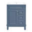 Meuble-lavabo 24 po avec lavabo en céramique, 3 tiroirs, porte et tablette réglable pour les petites salles de bain