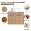 Ensemble de meuble-lavabo mural simple l 24 po Bormann