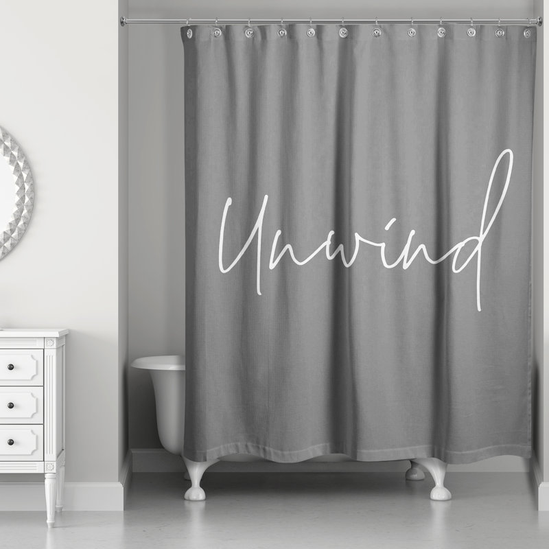 Perine Shower Curtain, Grey