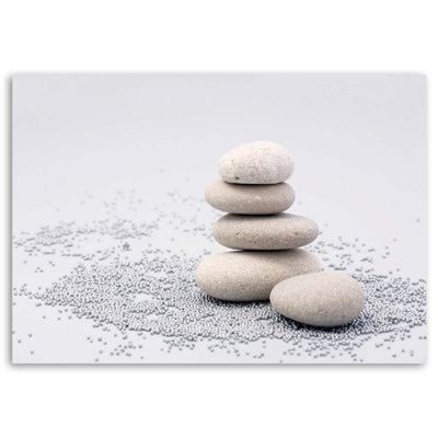 Zen Stones Spa - Wrapped Canvas Print