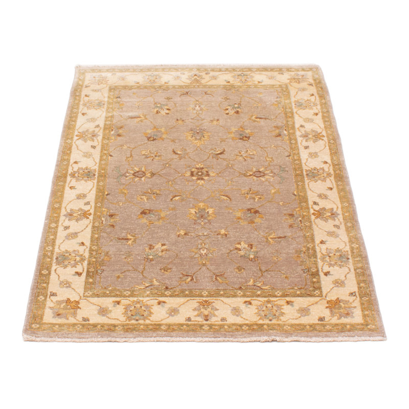Tapis unique en laine noué à la main 4 pi 1 po x 6 pi 3 po nouvel âge Olana
