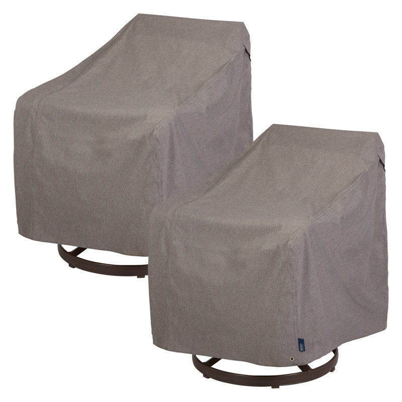 Housse pour chaise longue pivotante 2 pièces Modern Leisure Garrison, L 37,5 po x l 39,25 po x H 38,5 po, granit