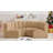 Hiten Upholstered Curved Sectional Reversible-89266575