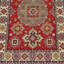 Tapis de zone en laine rouge 4 pi 9 po x 6 pi 10 po one-of-kind-noué la main Cloer