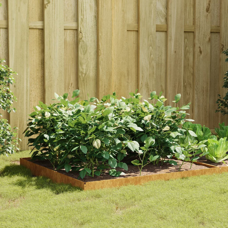 Almarene Metal Raised Garden Bed, 18.5cm H x 100cm W x 100cm D