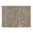 Weathered Oak and Chrome Side Table