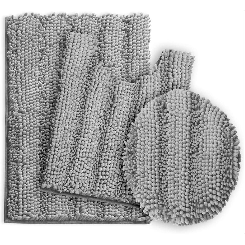 Ensemble de tapis de bain Peletier, Argent