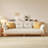 Grimpante 82.68'' Upholstered Tufted Back Cotton Linen Fabric Sofa,with MDF Frame-1521498860