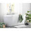 Baignoire de trempage autoportante en acrylique à double extrémité 59 "x 30" à rebord large-272733640