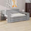 Daybed With Storage Shelves,Drawers,Trundle,Charging Station,LED Light,Desk And Cabinet-896275829