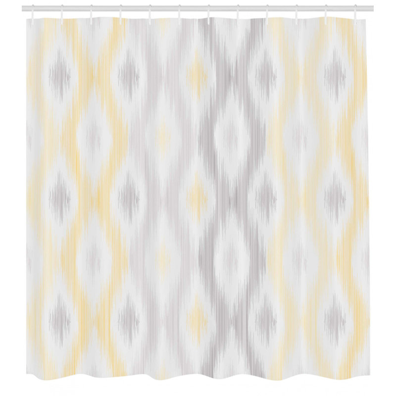 Shower Curtain with Hooks Included, 70" H x 69" W