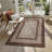 Boho Washable Runner Rug 2x8, Low Pile Stain-Resistant Fabric with Non-Slip Backing, Foldable Thin Design for Hallway Kitchen or Bedroom-3858340
