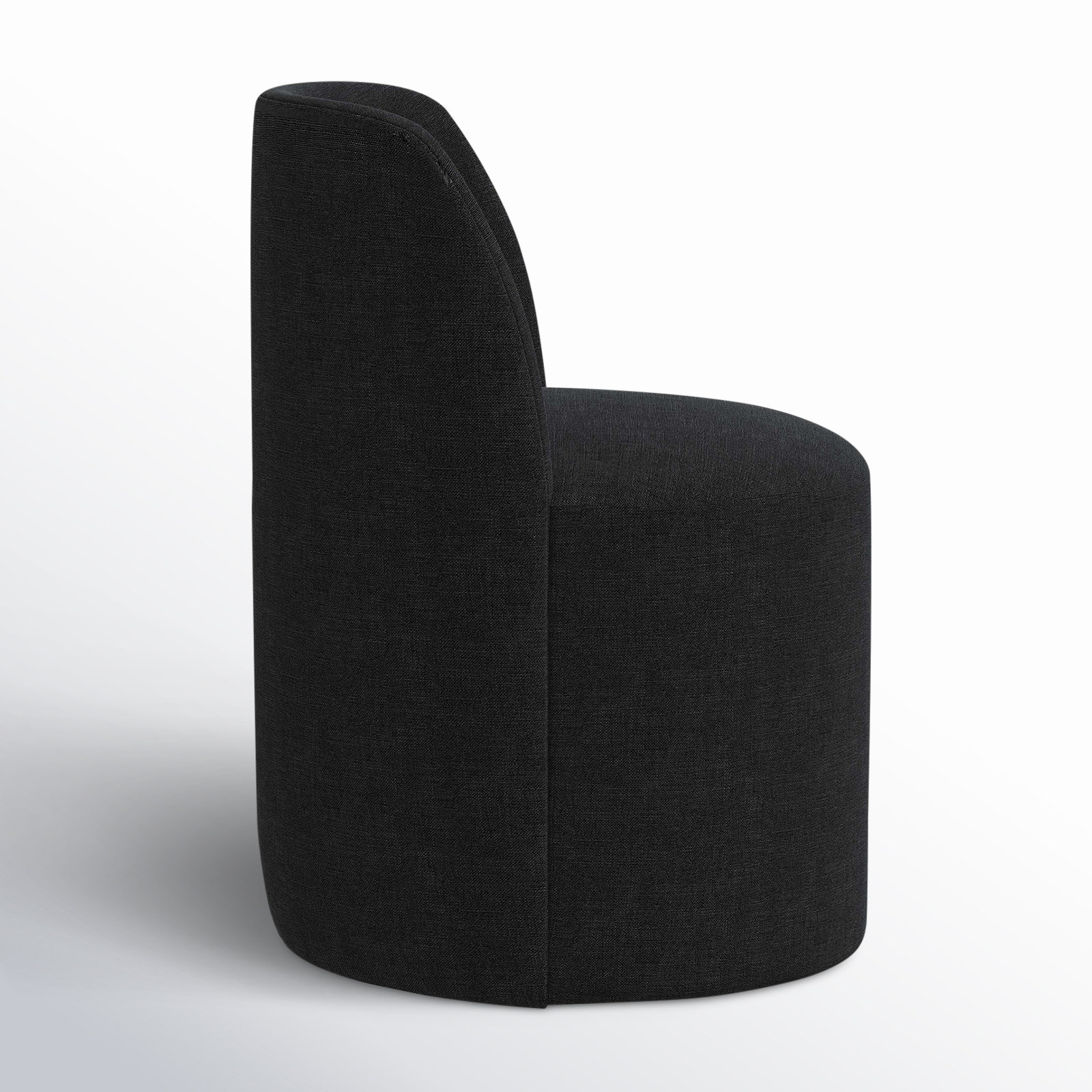 Begonia Side Chair, Classic Linen Black