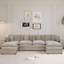 Canapé-lit en chenille moderne avec repose-pieds-1006864279-1006864265