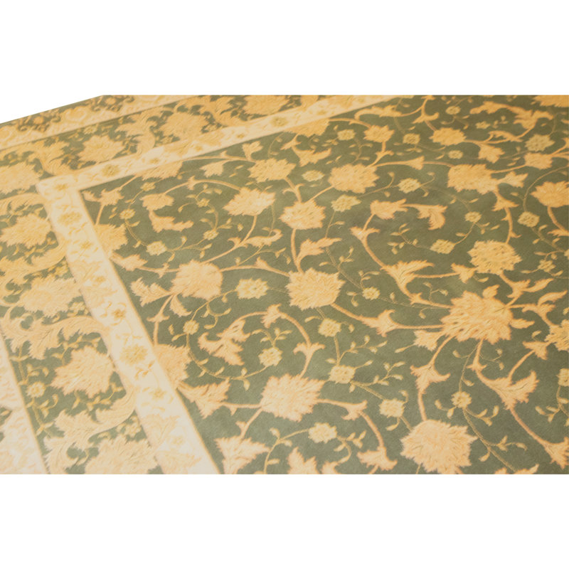 Hand Knotted Wool Area Rug in Aubergine