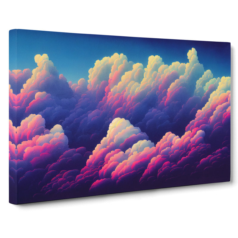 Pastel Cloudy Sky Vol.4 - Wrapped Canvas Print, 35cm H x 50cm W x 3cm D