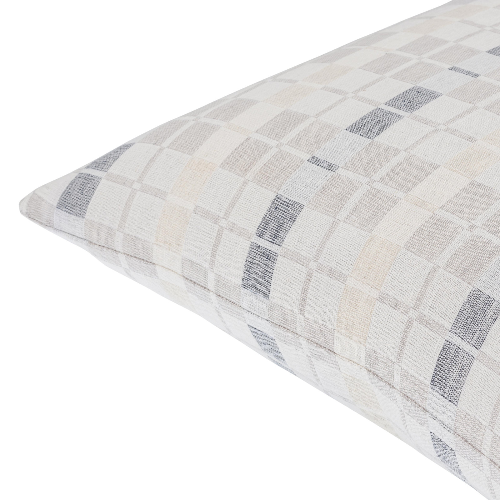 Deckland Geometric Linen Throw Pillow, 18" x 18", Polyester/Polyfill