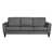 Dark Gray Genuine Leather