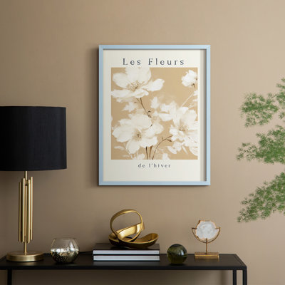 Vintage Floral Print XXXII Framed Print - Solid Wood