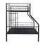 Lit superposé en métal peu encombrant avec grand rangement de style moderne pour les chambres à coucher