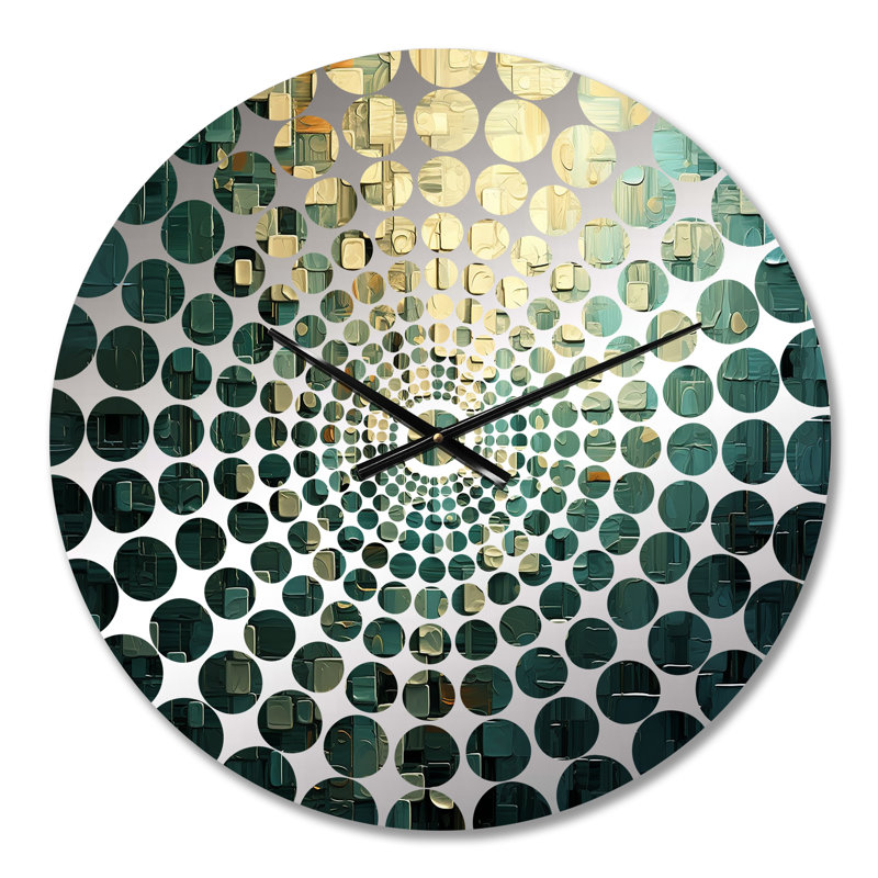 Ixelles - horloge murale peinture abstraite, Petit