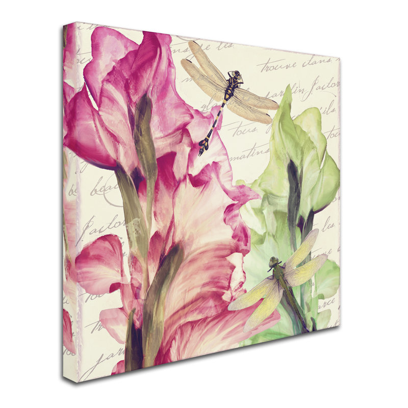 Jadaya «Dragonfly Morning II» par Color Bakery, impression sur toile tendue, H 24 po x l 24 po x P 2 po