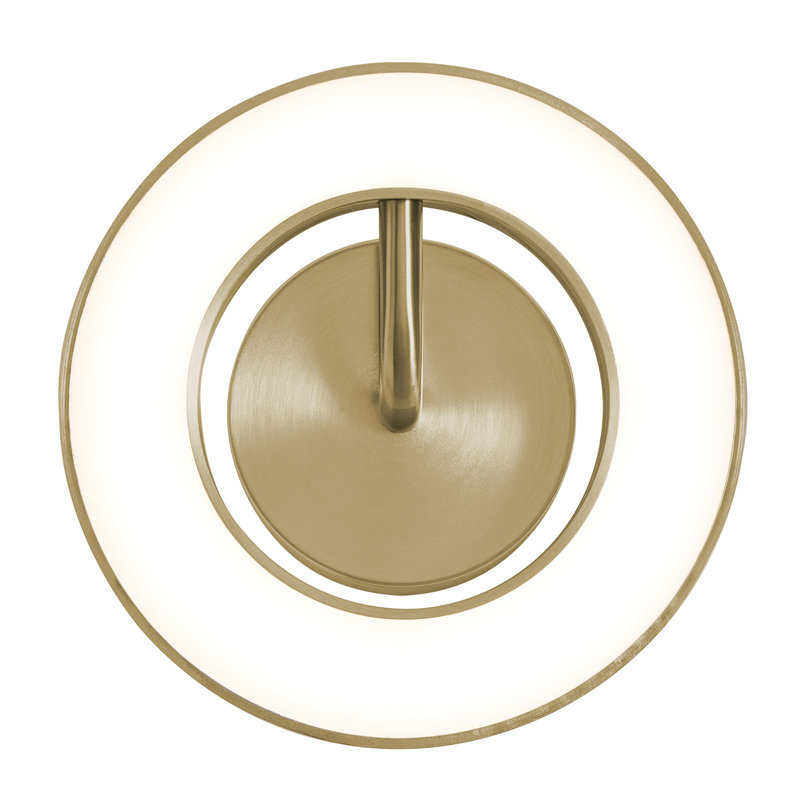 One 10'' LED Sconce - Light Antique Brass, Light Antique Brass