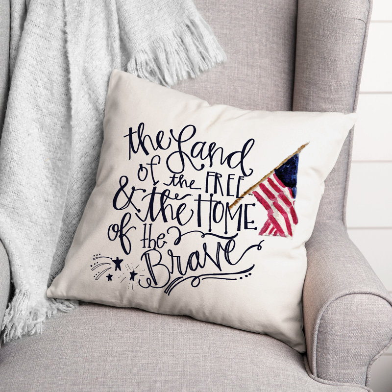 Reversible Throw Pillow, 16" x 16"