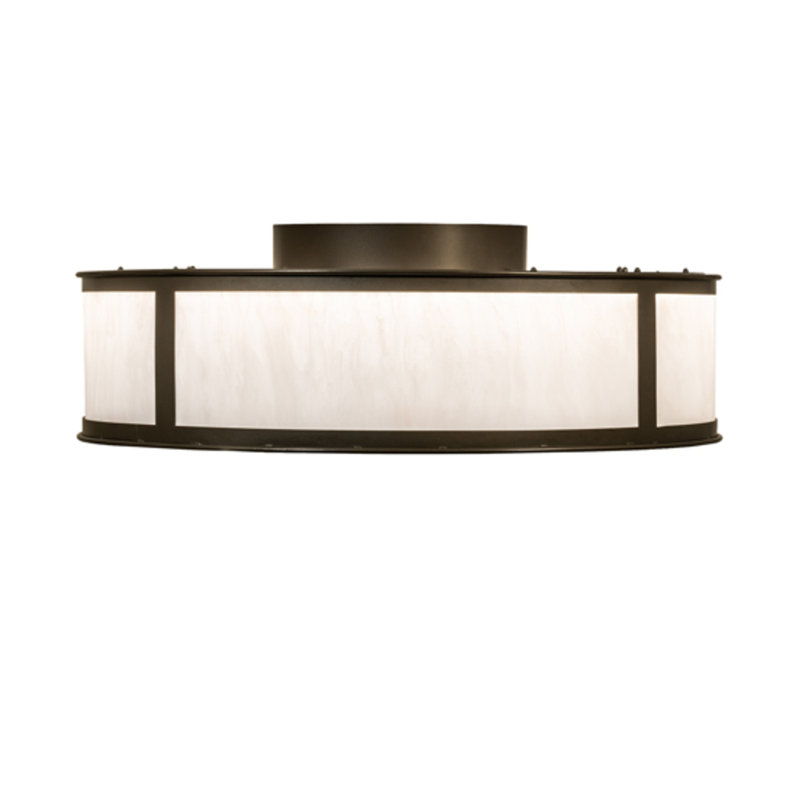 Smythe Craftsman LED Downrod Flush Mount Ceiling Fan