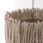 Luminaire suspendu cylindrique unique à 4 lumières avec détails en bois Wellings Dysen
