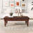 Rectangular Wooden Coffee Table With Storage Drawer, Vintage Cocktail Table With Solid Wood Gourd-Shaped Legs For Living Room,No-Tools Assembly-915839777