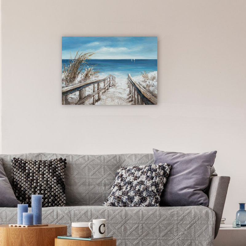 " On The Beach ", 24" H x 36" W x 1.5" D