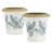 Ceramic Planter with Floral Pattern