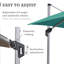 Parasol carré en porte-à-faux 10'-438352558