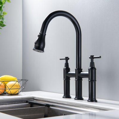 Pull Down Bridge Faucet