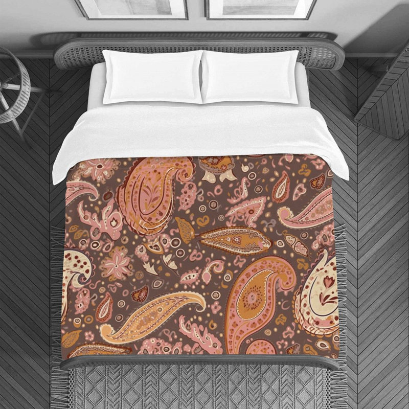 Paisley Bedding, Twin Duvet Cover