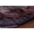 Flemish Authentic Hand-Woven Handmade Black, Purple & Pink High Pile Eclectic Abstract Milky Way Polyester Area Rug-24387483