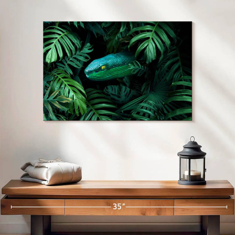 Serpent tropical Brampt, H 16 po x l 24 po