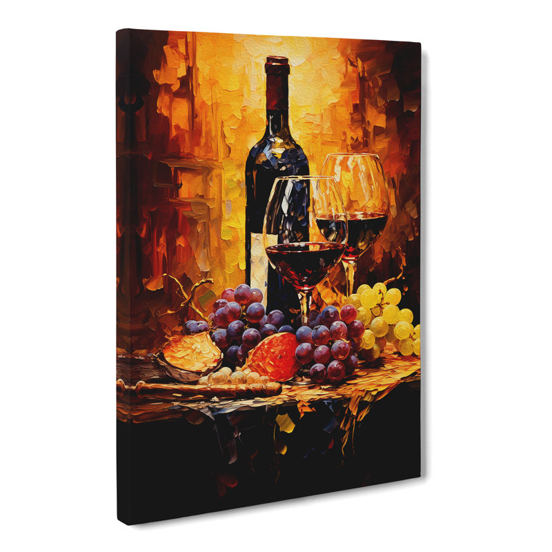 Wine Tachisme - Print, 76cm H x 50cm W x 3cm D