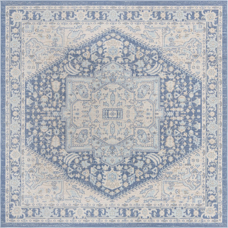 Shailena Oriental Indoor Rug, Square 8'