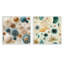 Cardere - Ensemble de 2 collages abstraits carrés-102162352-102162354