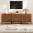 Modern Minimalist Style 31.5‘’ Wide Fluted Panel Sideboard(set Of 3)
