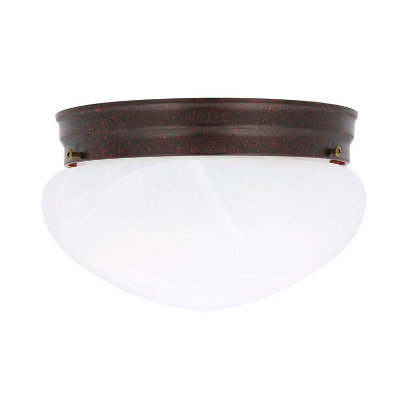 Dittmer Glass Flush Mount, Rubbed Bronze