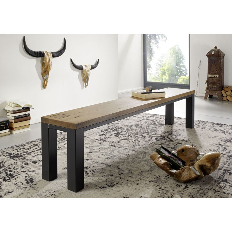 Villanders Solid Wood Bench, 45cm H x 160cm W x 35cm D